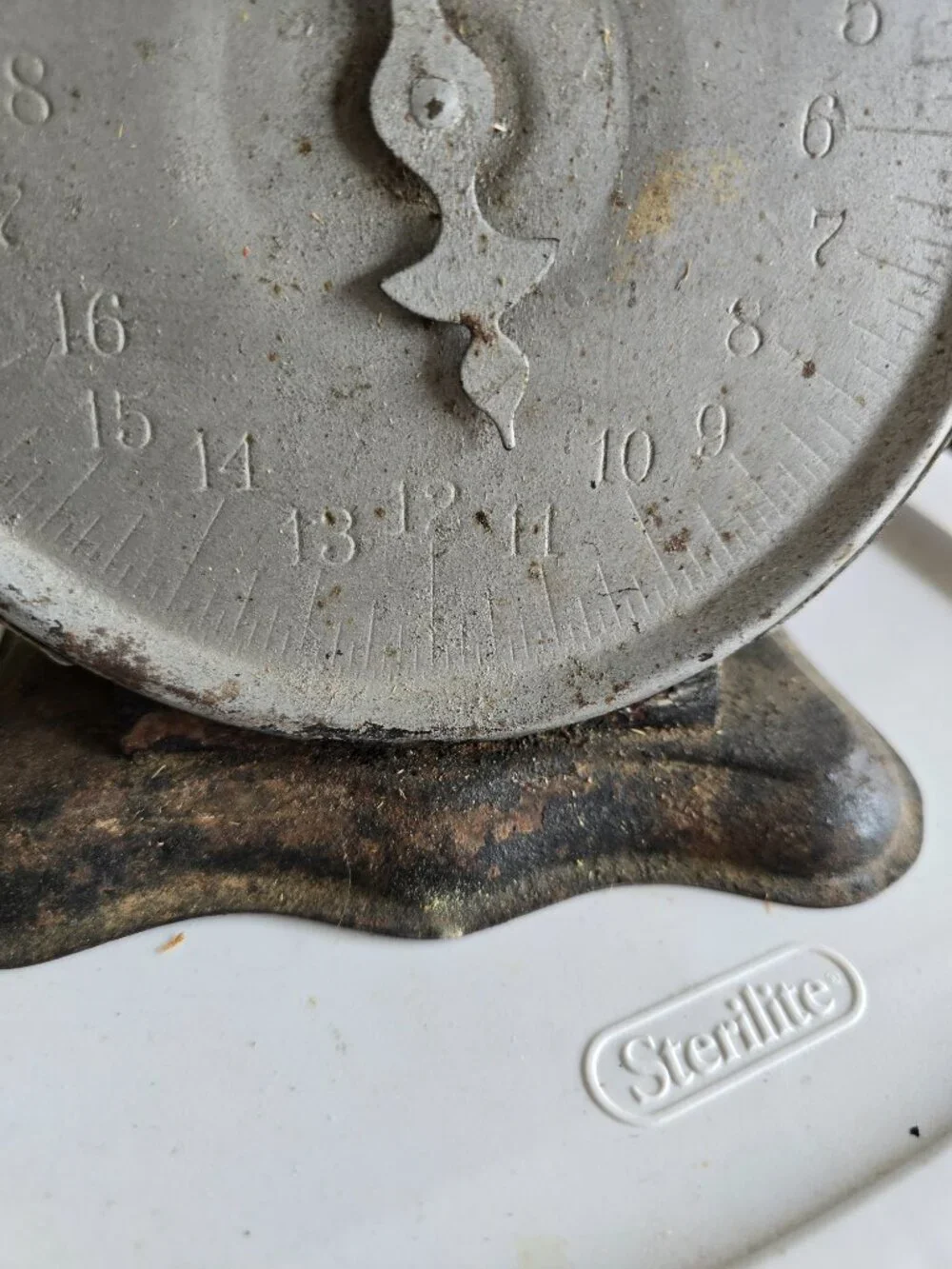 Antique Triner Scale & Mfg Co. Mechanical Countertop Scale - Patented 1906